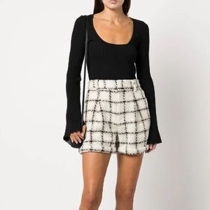 NWT Anine Bing Ribbed Scoopneck Sweater